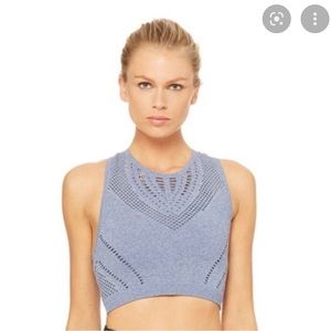 Alo Yoga Lark Crop Top - Midnight - S